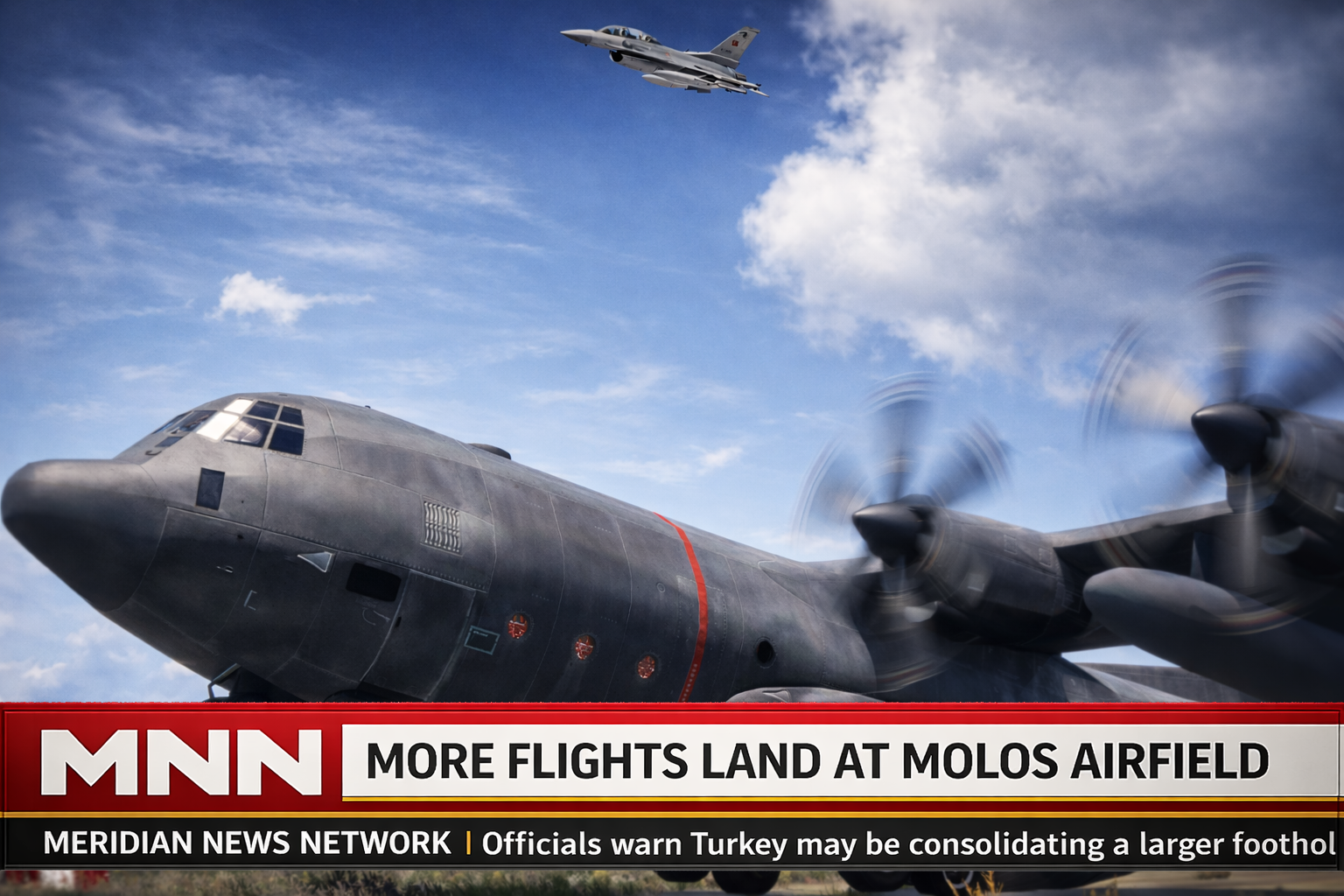 Aircraft activity at Molos Airfield during the Turkish buildup