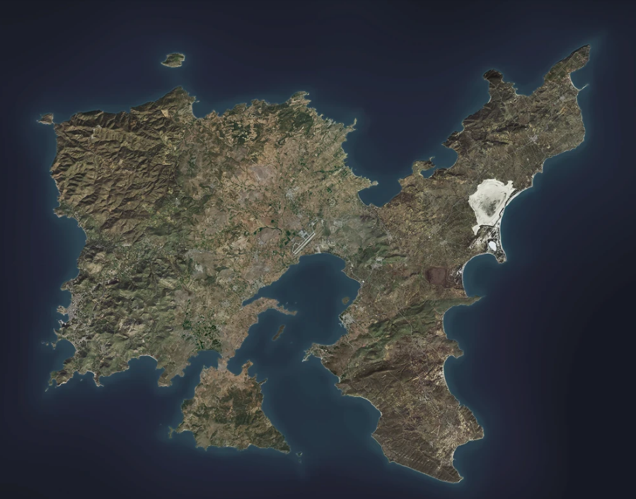 Map view of Altis